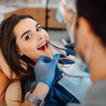 patient undergoing an all-on-4 dental implant procedure during a restorative dental treatment.